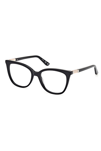 Guess Women's eyeglasses frames GU50197 001, Plastic, Black, 52 mm