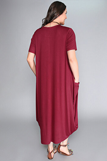 Curvy Trend Plus Size Tukan Printed Jumbo Short Sleeve Dress