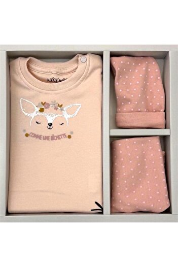 Aziz Bebe 5351 Baby Girl Pink 5-Piece Hospital Release