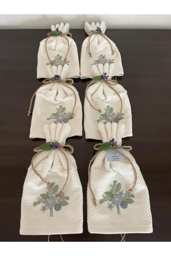 ELİŞİ MODA Wedding Convoy Towel, Very Stylish, High Quality, Showy Convoy Towel Set of 6
