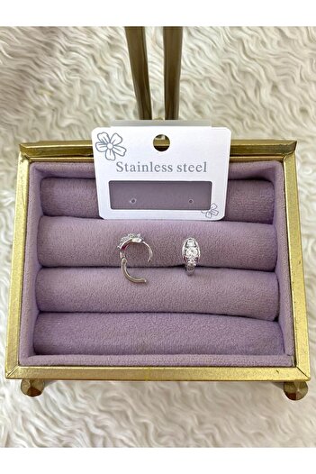 BY YASİN TOPÇU Oval Solitaire Earrings