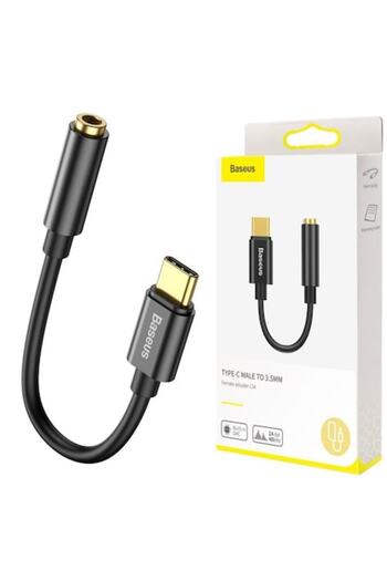 Baseus USB Type-C to 3.5 mm Audio Adapter CATL54-01, Black