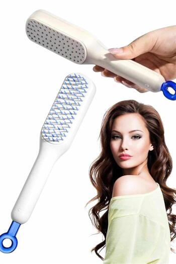 ZERO LAND Hn-Shop Self-Cleaning Hygienic Hair Brush Anti-Static Technology