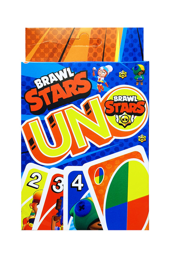 POPKONSOL Illustrated Uno Brawl Stars Game Card Orange