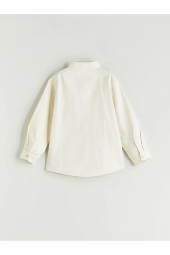 LC Waikiki Lcw Babybeige Basic Gabardine Long Sleeve Boy's Shirt