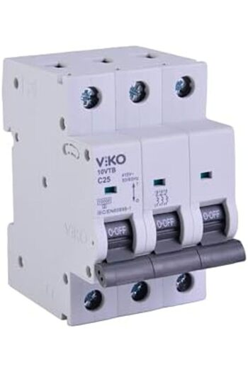 STOREMAX صمام حماية أوتوماتيكي 10VTB-3C25 من سيلبيوست، 10 كيلو أمبير، نوع C، 3 أقطاب، 25 أمبير، عصري 266450