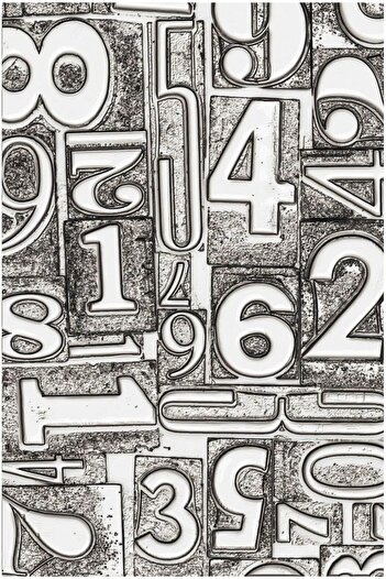 STOREMAX Polysight 3D Texture Mold - Tim Holtz Numbered Trendzap 467437