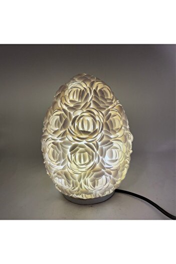 OEM Boho Shell Lamp - Rose Oval Globe - 20cm
