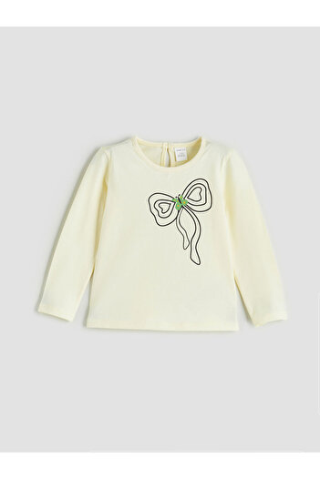 LC Waikiki Crew Neck Printed Girl's T-Shirt
