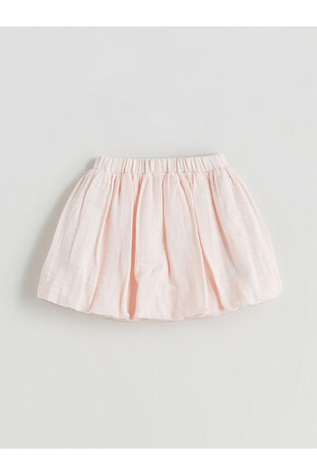 LC Waikiki Pleated Girl's Skirt with Elastic Waist