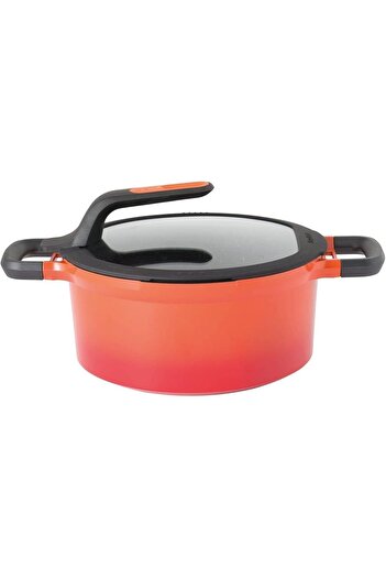 STOREMAX Polysight Gem Soft Orange Pot 28 cm Trendzap 467437