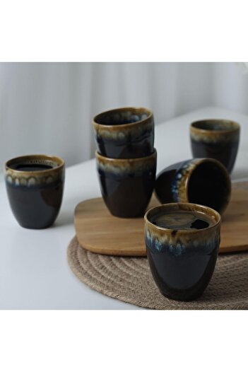 STOREMAX Goldwhirl Shizen Black Mug 8 cm 6 Pieces Q29 Trendflash 467437
