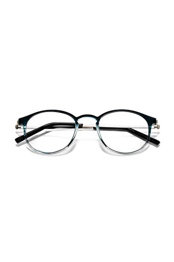 EYE OF HORUS Sitrin-2362-M C14 Navy Blue Gradient Acetate Blue Light Screen Glasses