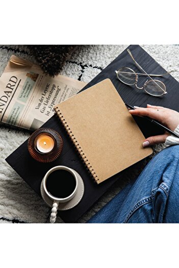 STOREMAX Snshop Kraft Cardboard Cover 70 Sheets 110 Gram Lined Notepad 467437