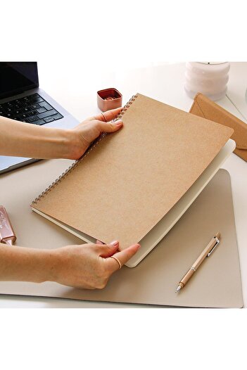 STOREMAX Snshop Kraft Cardboard Cover 70 Sheets 110 Gram Lined Notepad 467437