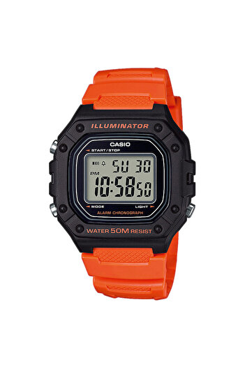 Casio Mens Watch W-218H-4B2VEF, Quartz, 43mm, 5ATM