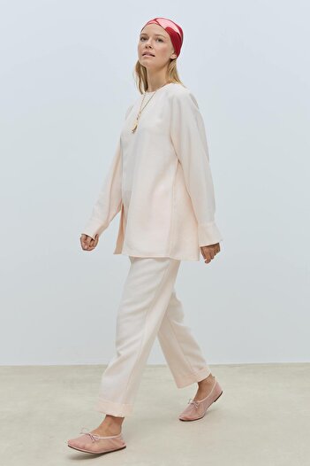 Mahal Bood Pile Detailed Tenzel Trousers