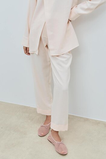 Mahal Bood Pile Detailed Tenzel Trousers