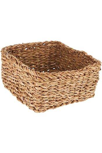 STOREMAX PRStoRe Maison Kiara Hasır Kare Sepet Naturel (22x22x10 cm) StorePR 1063348