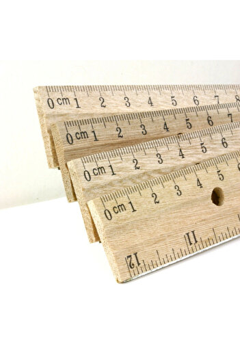 Wooden RULER SET 3PCS PACK