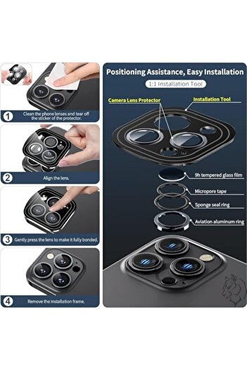 STOREMAX Polysight 16 Pro Max / 16 Pro / 15 Pro Max / 15 Pro / 14 Pro Max / 14 Pro Safir Premium Camera Lens,