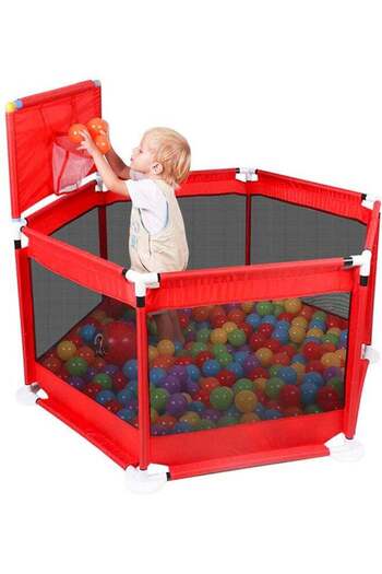COOYA Baby playpen fence,Safety , Foldable, Sturdy , Easy to assemble,Breathable ,130x130x110cm