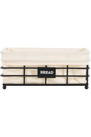 STOREMAX Sellbuyst Concept Black Metal Bread Basket Trendy 266450