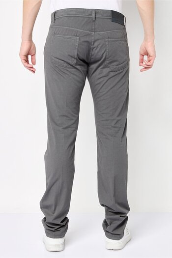 Scuderia Ferrari Men Regular Fit Solid Chino Pants, Grey