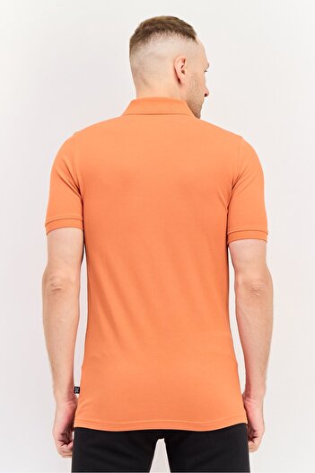 Puma Men Sportswear Fit Short Sleeve Outdoor Polo Shirt, Chili Powder