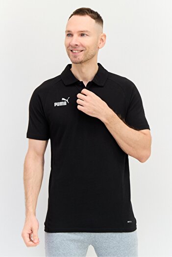 Puma Men Sportswear Fit Brand Logo Outdoor Polo Shirt, Black