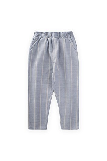 Cigit Pantaloni cu dungi 4-12 ani Albastru