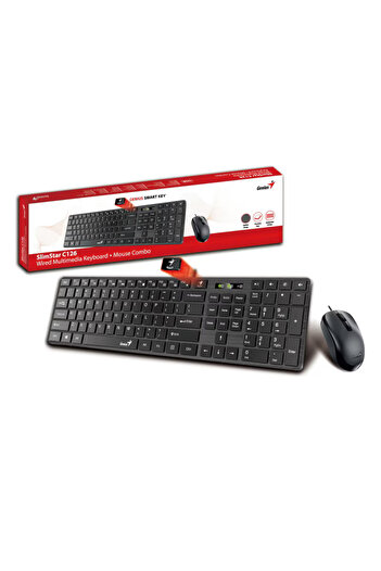 GENIUS Klávesnica + myš, Genius, SlimStar C126 HU