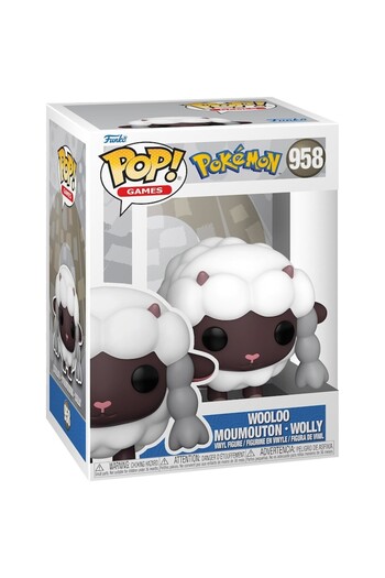 Funko Figurina - Pop! Pokemon: Wooloo, Alb, 16 cm