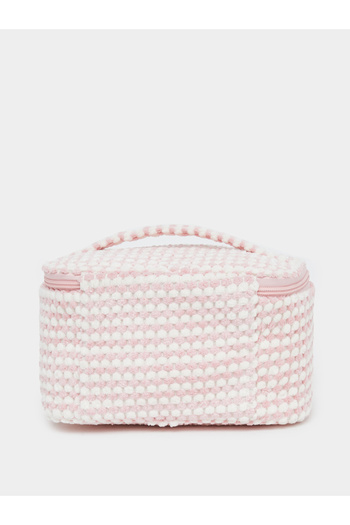 Styli Women Pink Textured Washbag