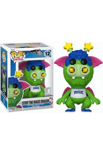 Funko - NBA POP Mascots - Stuff the Magic Dragon, 9cm, multicolor