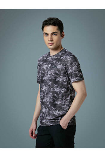 Technosport By Styli Men All Over Print Slim Fit T-Shirt