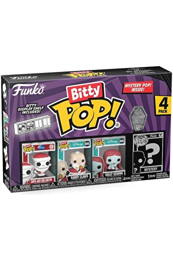 Funko Set 4 figurines Bitty POP! Disney: The Nightmare Before Christmas 30th - Santa Jack, Sandy Cla