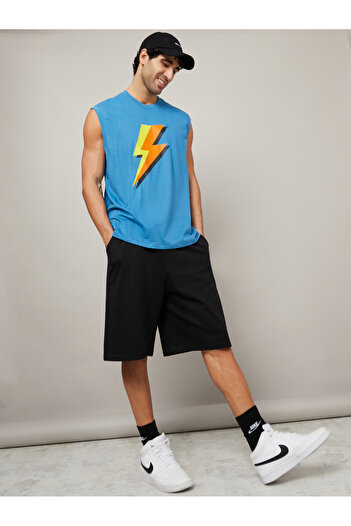 Styli Drawcord Waistband Detail Oversized Shorts