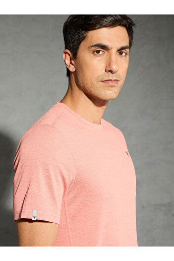Technosport By Styli Men Solid Slim Fit Crew Neck T-Shirt