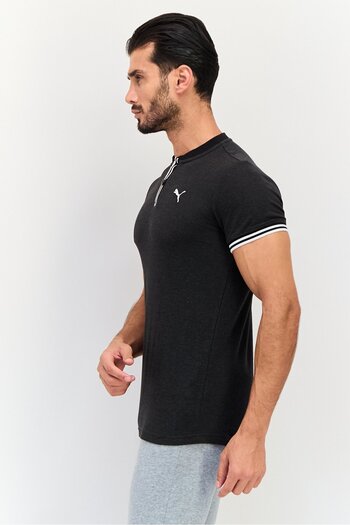 Puma Men Sportswear Fit Short Sleeve Outdoor Polo Shirt, Dark Grey