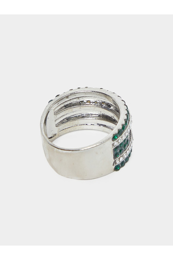 Styli Criss Cross Embellished Ring