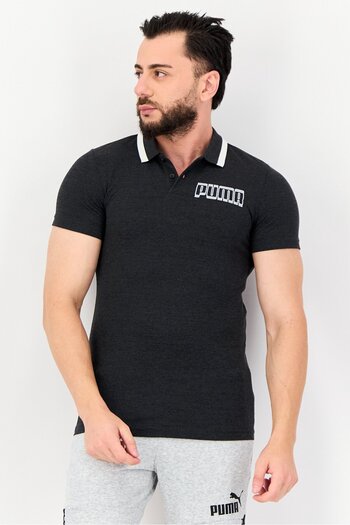 Puma Men Sportswear Fit Short Sleeve Outdoor Polo, Dark Grey