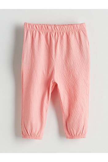 LC Waikiki Basic Baby Girl Trousers with Elastic Waist