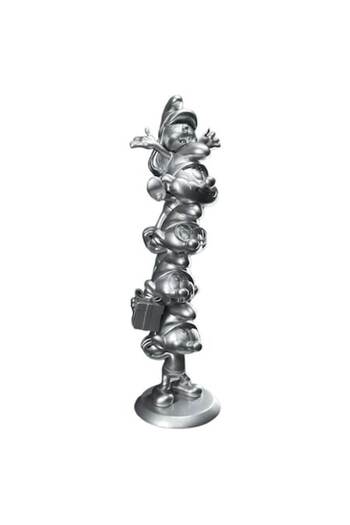 Plastoy The Smurfs Resin Smurfs Column Silver Limited Edition 50 Cm