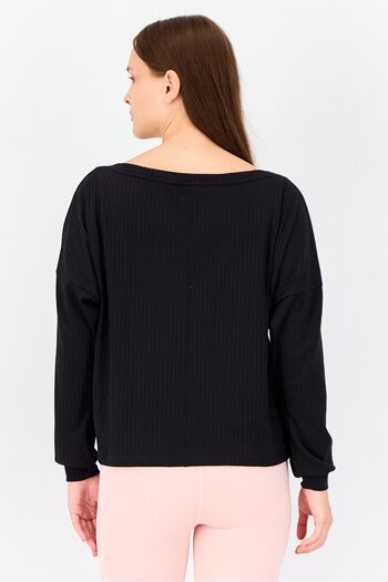 Puma Women Sportswear Fit Short Sleeves Training Sweatshirt, Black