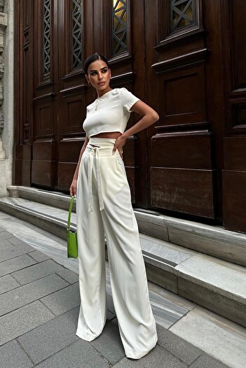 Lijuri Leila Laced Crop Top Suit 9793 08