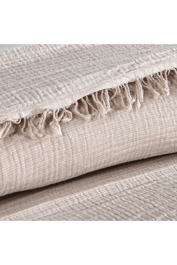 Schafer Home Sofia Muslin Pique 200X220 Cm-Beige