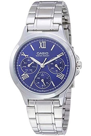 Casio Women's Watch - LTP-V300D-2A2UDF Blue Dial, Silver Band