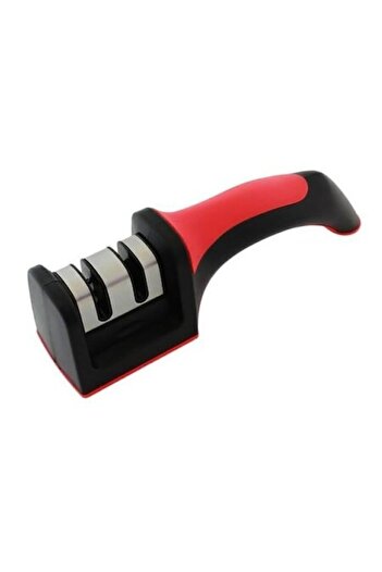 NO BRAND Knife Sharpener AG422B, 2 Levels, Black/Red