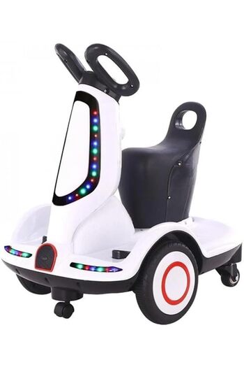 Ajeep 4-wheel electric scooter for kids, LED lights, music. Scooter will be sent according to available colors.